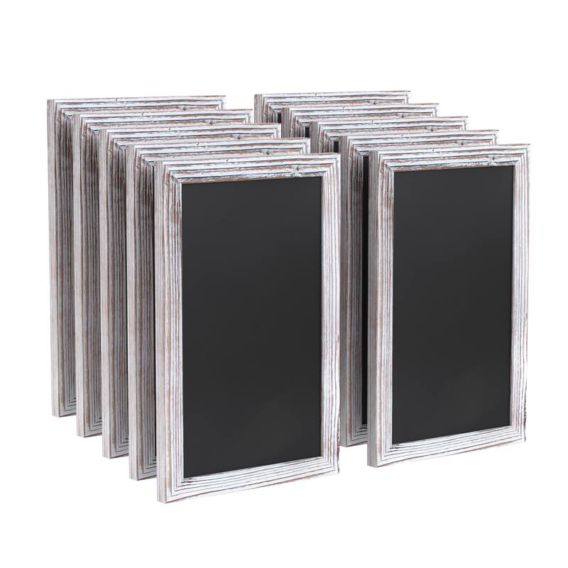 Set of 10 Wall Mounted Magnetic Chalkboards