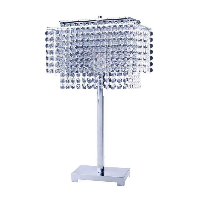 Bling Glam Faux Crystal Rectangular Table Lamp Bed Bath & Beyond