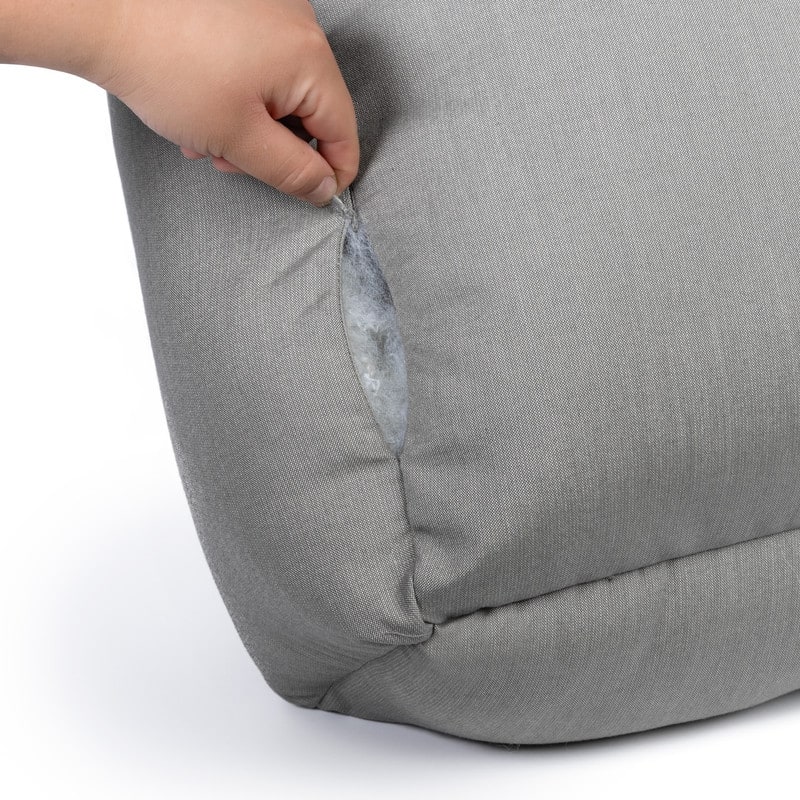 Sunbrella Indoor/Outdoor Reversible Double Sided, Cuddler Dog Bed with Bumper