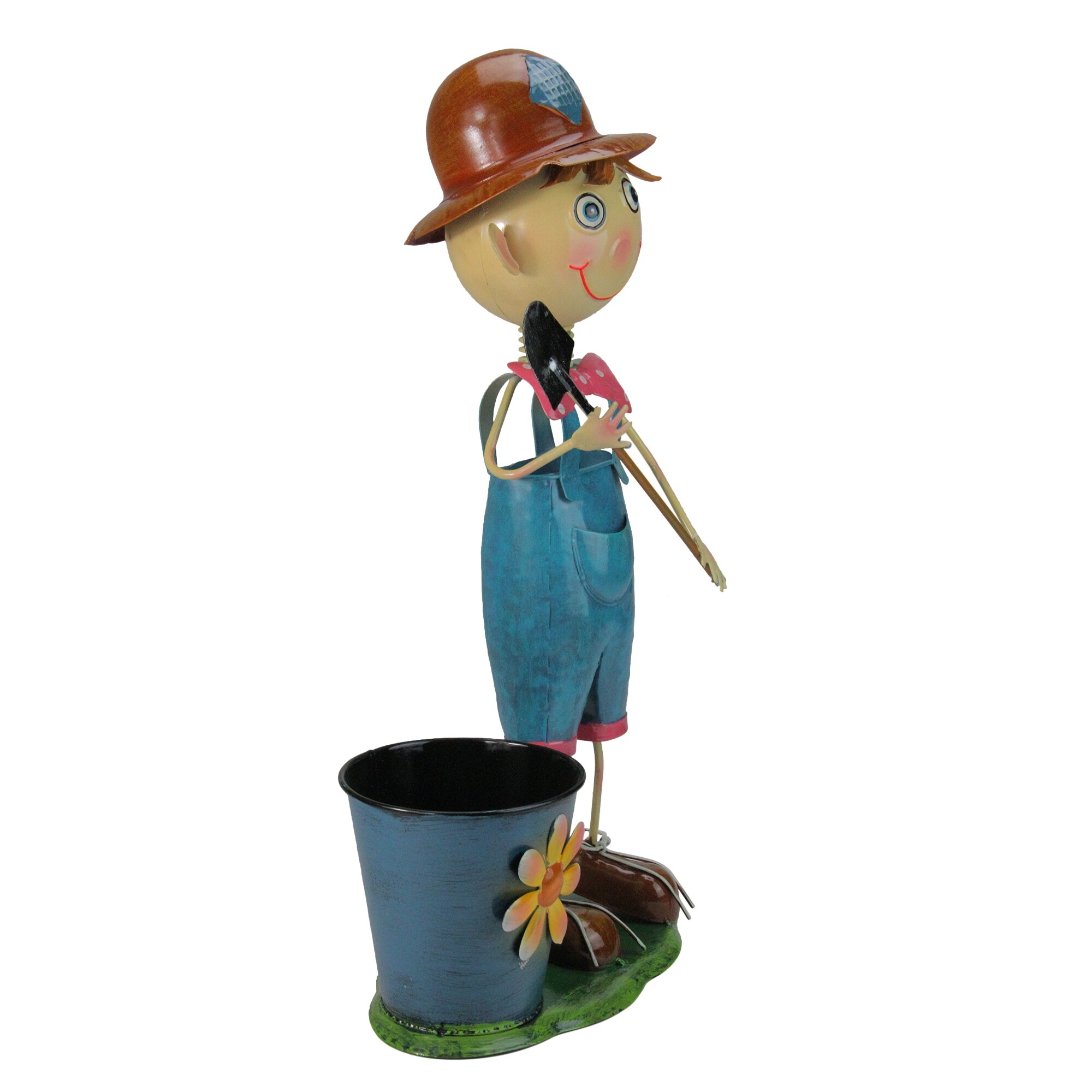 Shop 20 Boy With Shovel And Polka Dot Bow Tie Spring Outdoor Garden Planter On Sale Overstock 29011060