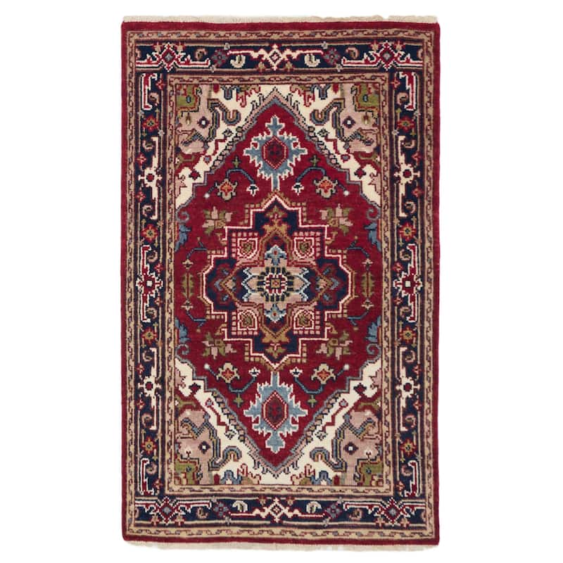 ECARPETGALLERY Hand-knotted Serapi Heritage Red Wool Rug - 3'0 x 5'0