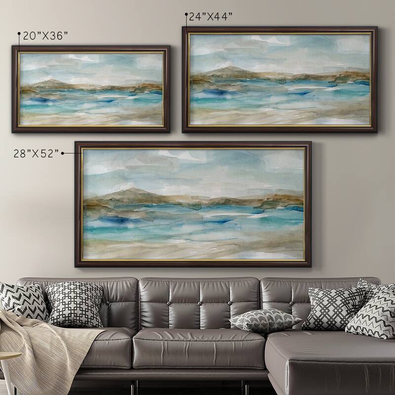 Peaceful Beach II Premium Framed Canvas- Ready to Hang