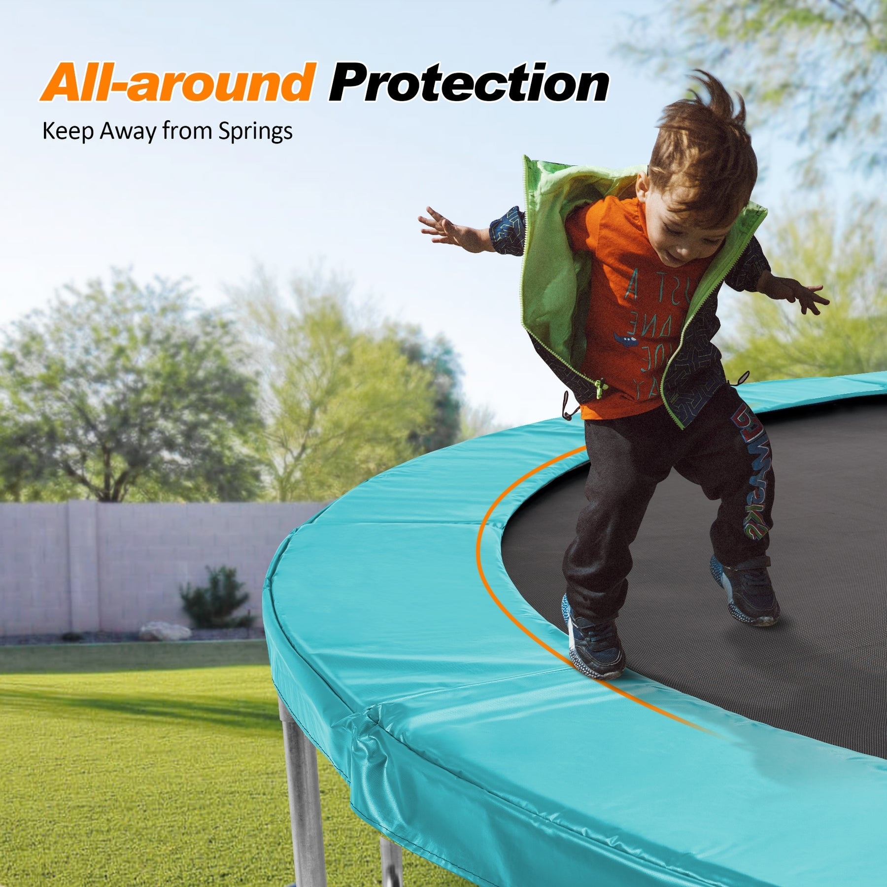 Rectangle Trampoline Pad Exacme Trampolines ExacMe Premium