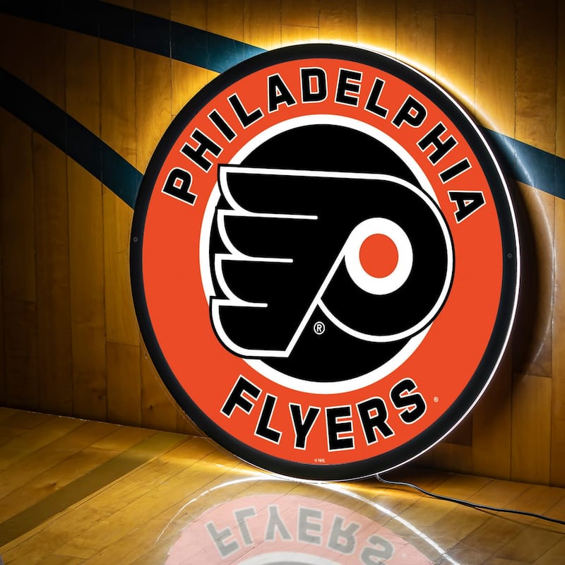 Philadelphia Flyers LED Lighted Sign - Clear