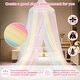 preview thumbnail 23 of 23, YEERSWAG Elegant Princess Bed Canopy Bed Curtain Nets with Luminous Stars Lights
