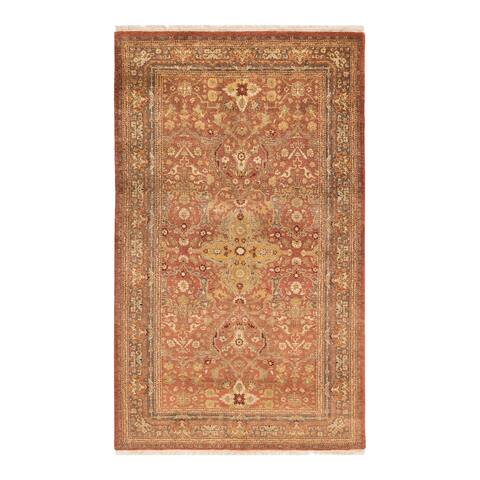 Overton Mogul, One-of-a-Kind Hand-Knotted Area Rug - Pink, 3' 2" x 5' 3" - 3' 2" x 5' 3"