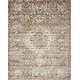 preview thumbnail 2 of 7, Alexander Home Valeria Distressed Medallion Area Rug 3'9" x 5'9"