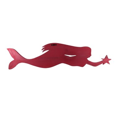 Shop Swimming With The Stars Rustic Finish Wooden Mermaid Wall
