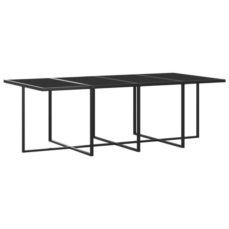 vidaXL 13 Piece Patio Dining Set with Cushions Poly Rattan Gray