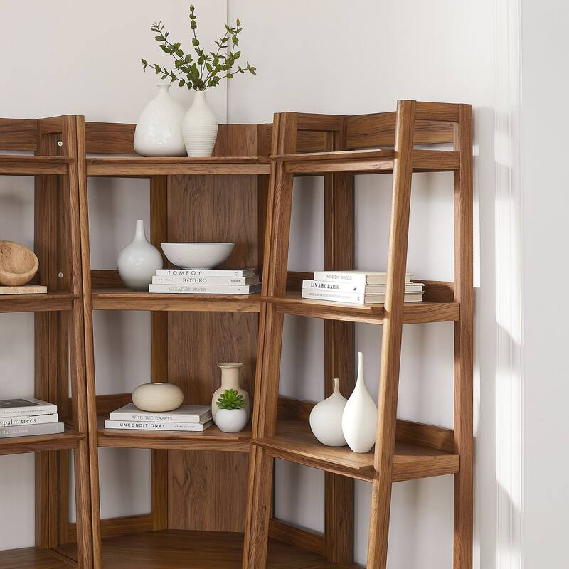 Bixby 3-piece Corner Bookshelf Set with Narrow Bookshelves