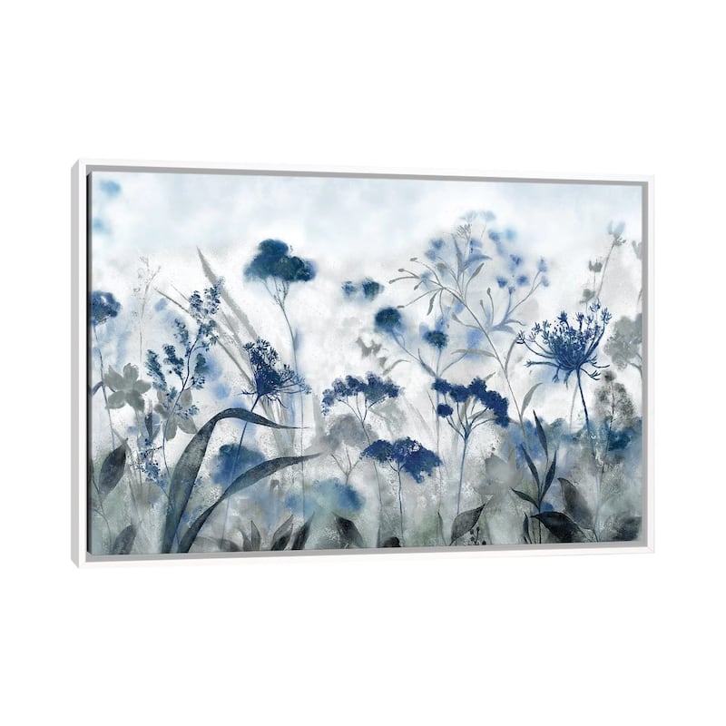 iCanvas "Inky Indigo" by Tava Studios Framed Canvas Print - White - 18x26