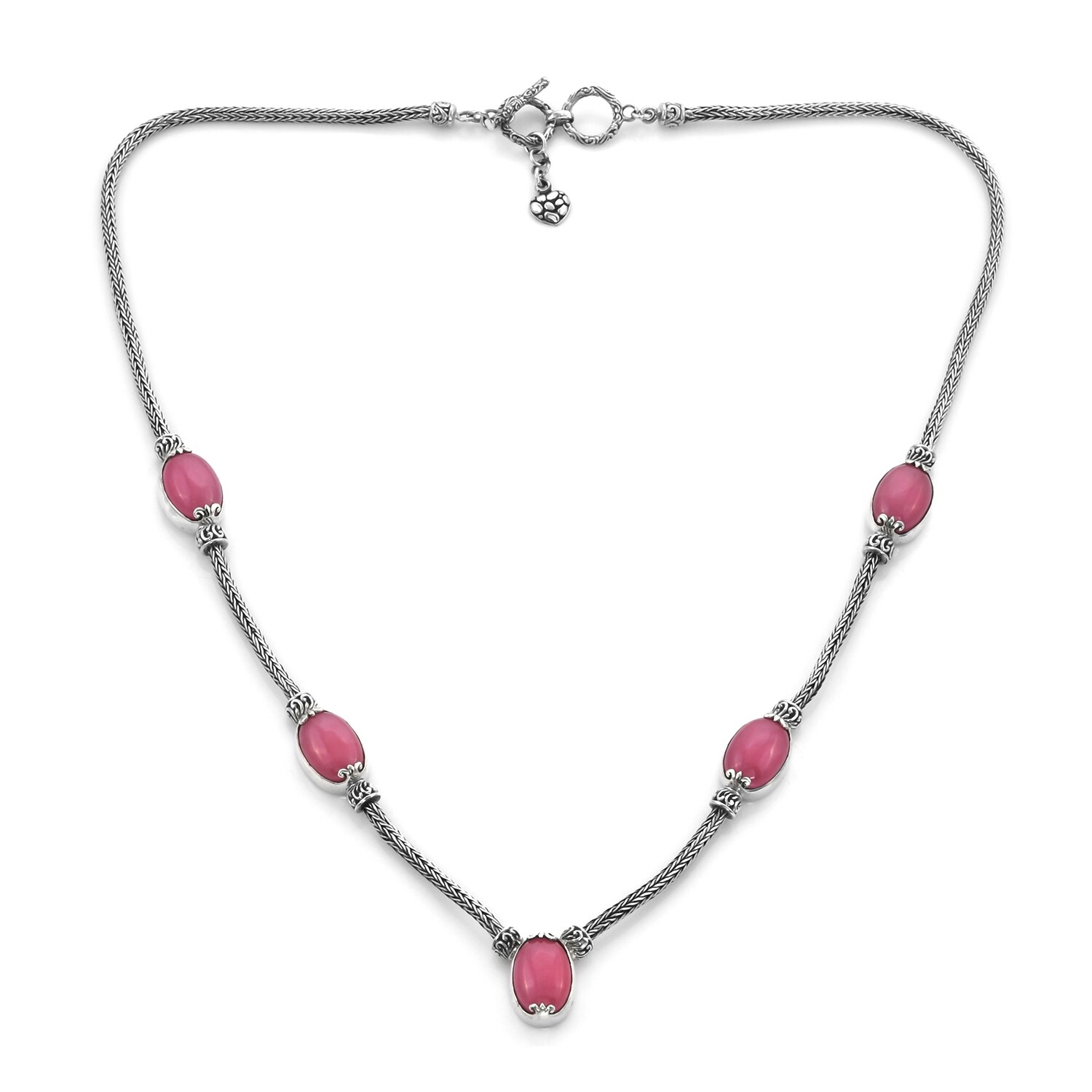 pink jade necklace