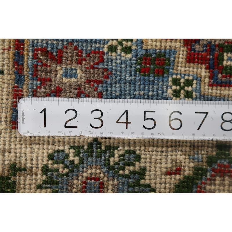 Light Blue Kazak Oriental Accent Rug Hand-Knotted Wool Carpet - 2'1" x 3'0"