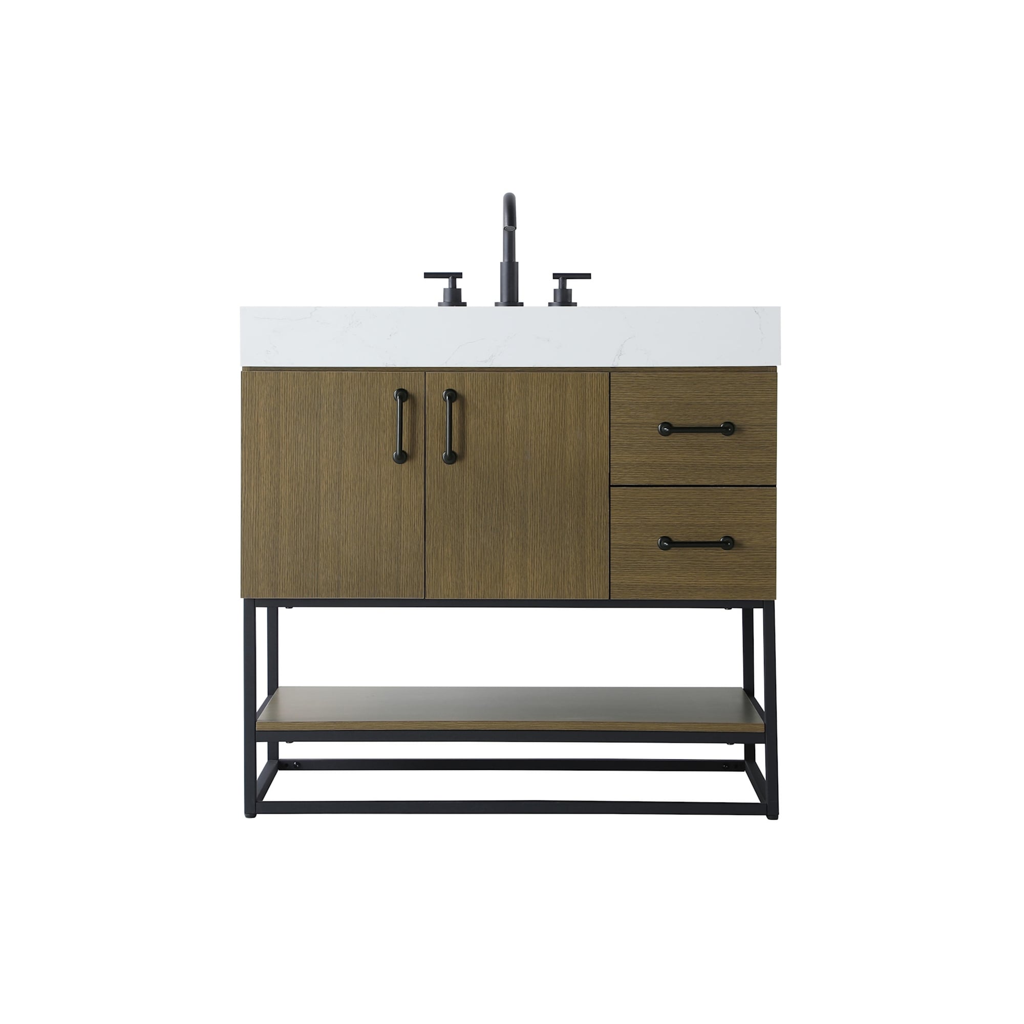 Elegant Lighting VF29236 Caroline 36" Free Standing Single Basin