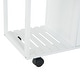 preview thumbnail 9 of 8, HOMCOM 28” Rolling Kitchen Trolley Serving Cart Storage Cabinet Bamboo Top with Wire Basket & Glass Door & Drawers - White