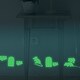 preview thumbnail 2 of 0, Walplus Peel and Stick Glow In The Dark Mouse Cheese Wall Sticker Home Room Decor