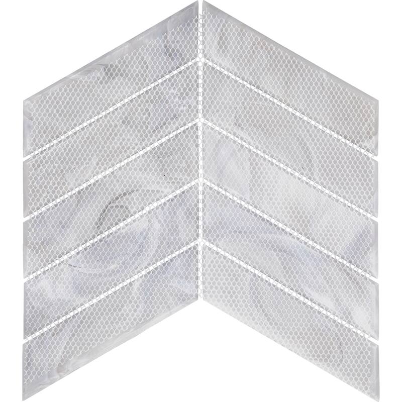 Daltile Starcastle 1" x 6" Chevron Glass Wall Mosaic (15 PC Per Carton) (12.75 SQFT Per Carton)
