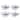 Mikasa Kaia Platinum 6-in Appetizer Bowls, Set of 4