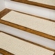preview thumbnail 5 of 7, Natural Woven Braided Tweed Stair Treads 8"x28" SET of 4