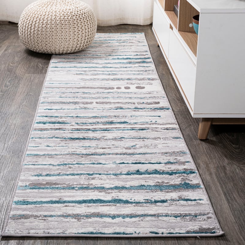 JONATHAN Y Timeworn Modern Stripe Area Rug
