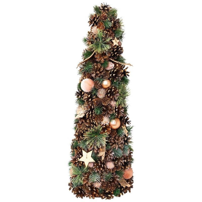 Pinecone and Tree Bark Artificial Christmas Decoration - 24"