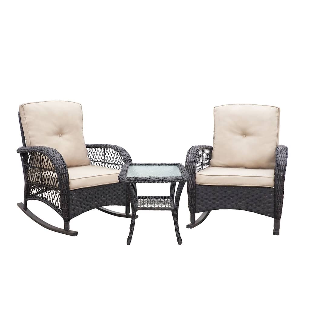 Outdoor Wicker Rocking Chair