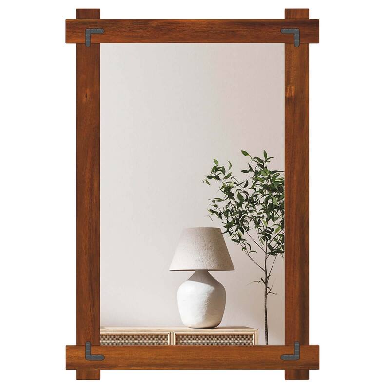 Costway 30 x 20/35 x 24/40 x 28.5 Inch Shatterproof Wall Mirror with - 35 x 24 Inch
