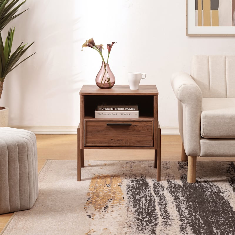 NPD Furniture Heaton Side Table 1 Drawer
