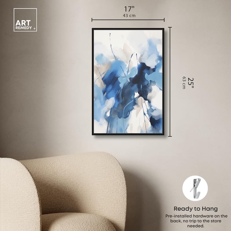 Fleur Bleue I Canvas by Art Remedy