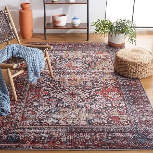 slide 2 of 17, SAFAVIEH Tucson Machine Washable Slip Resistant Satsuki Traditional Rug