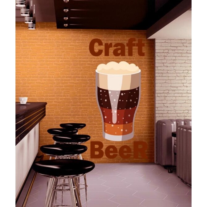 Shop Bar Decor Bar Decal Bar Sticker Craft Bar Decor Brewery Sticker Brewery Decor Overstock 31885706