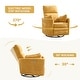 preview thumbnail 39 of 68, HOMYKA Power Rocker Swivel Recliner with USB and Type-C Ports