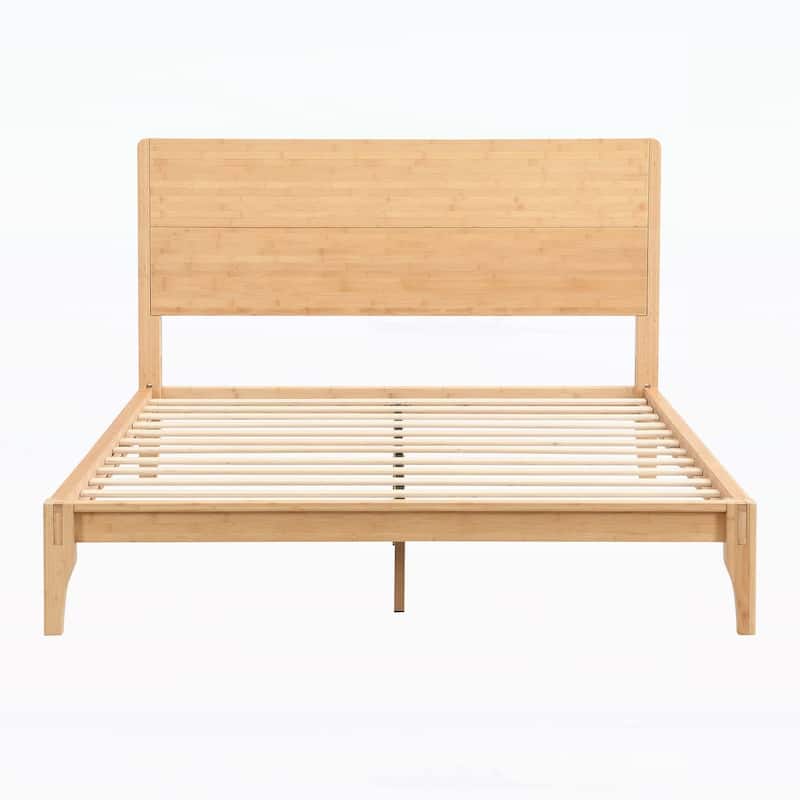 Charming Bamboo Platform Bed for Sustainable Bedroom Decoration