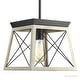 preview thumbnail 7 of 5, Luxury Industrial Chic Pendant Light, 9"H x 10"W, with Modern Farmhouse Style, Charcoal Finish by Urban Ambiance