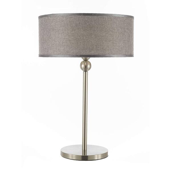 Shop Contemporary Stewart 3 Light Table Lamp Silver Desk ...