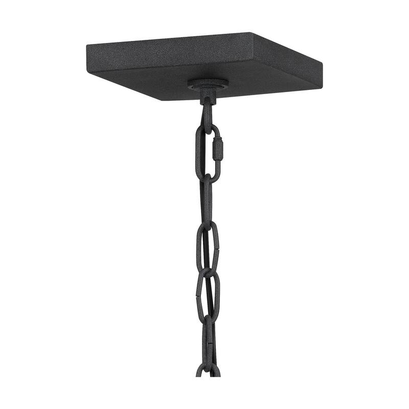 Mottled Black One Light Mini Pendant from the Stoneleigh Collection