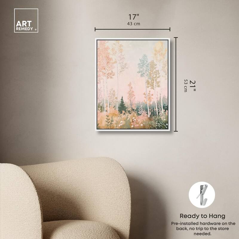Birch Trees Canvas by Art Remedy