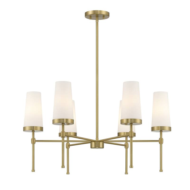 Savoy House 1-2802-6 Haynes 6 Light 30" Wide Chandelier