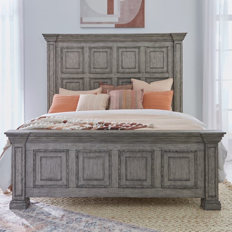Liberty Furniture Big Valley Panel Bed, Dresser & Mirror, Chest , Night Stand- King or Queen