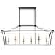 preview thumbnail 9 of 14, 6 - Light Kitchen Island Linear Pendant