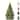 12in Hand Painted Ceramic Christmas Tree  PreLit Tree with Star