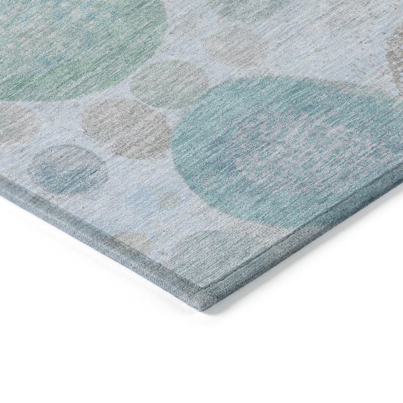 HomeRoots Geometric Transitional Rectangle Outdoor Rug
