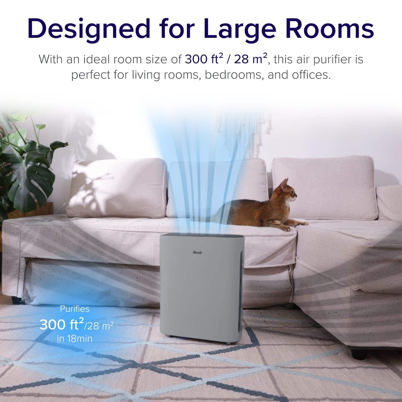 Air Purifiers for Home Large Room, Main Filter Cleaner with Washable
