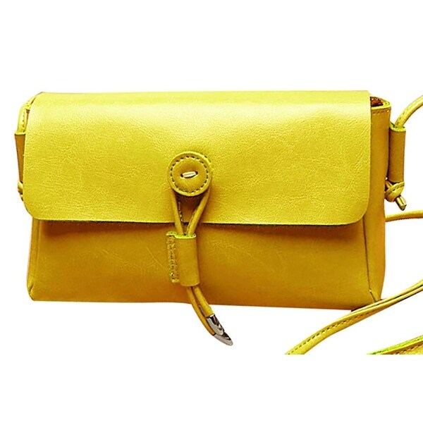 QZUnique Womens Soft PU Leather Fashion Vintage Style Cross Body Shoulder Bag