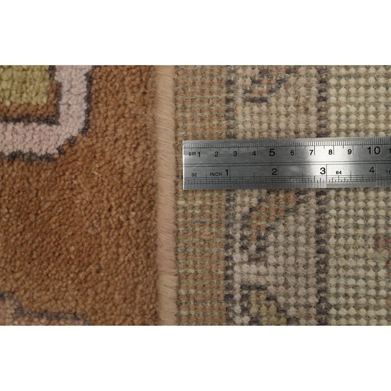 All-Over Wool Floral Oushak Indian Area Rug 9x12 - 11' 11'' X 9' 2''