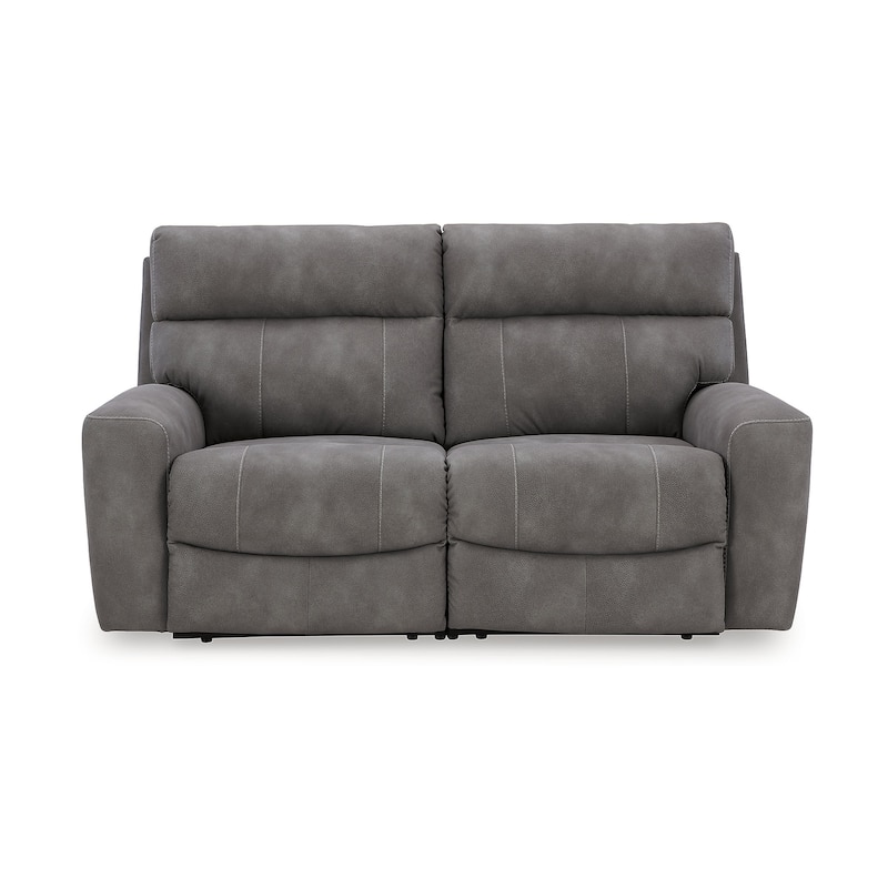 Signature Design by Ashley Next-Gen DuraPella 2-Piece Power Reclining Sectional Loveseat - 77"W x 42"D x 41"H