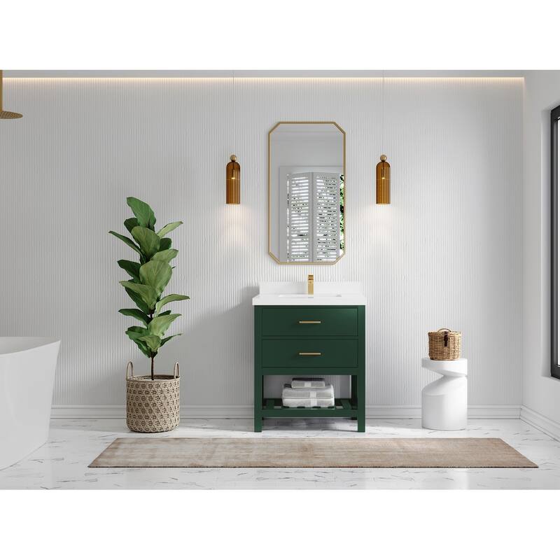 Willow Collections 30 in. W x 22 in. D Parker Single Sink Bathroom Vanity with Countertop