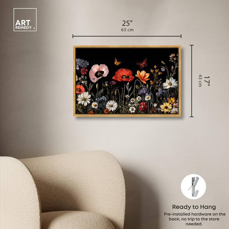 Wildflower Panorama Canvas by Art Remedy