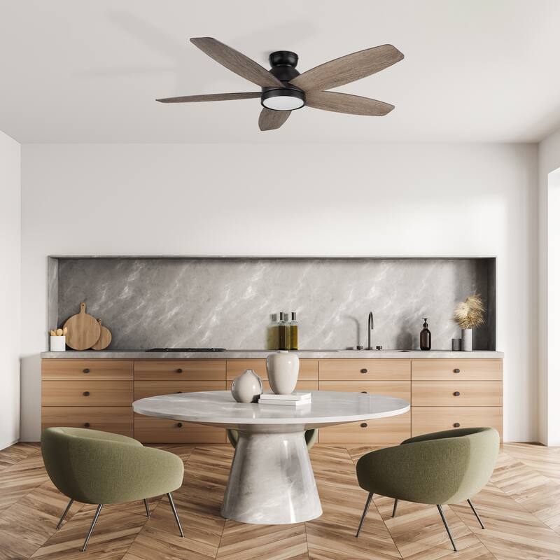 CARRO Cerus 52" 5-Blade Indoor Ceiling Fan with Light and Remote - N/A