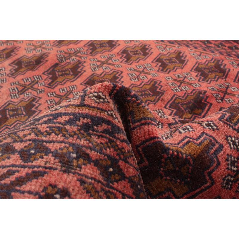 ECARPETGALLERY Hand-knotted Baluch Copper Wool Rug - 3'4 x 6'3